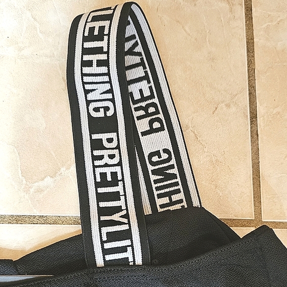 NWT PrettyLittleThing Women's Black  Strappy Bodycon Mini Dress, Size 12 - Picture 7 of 11